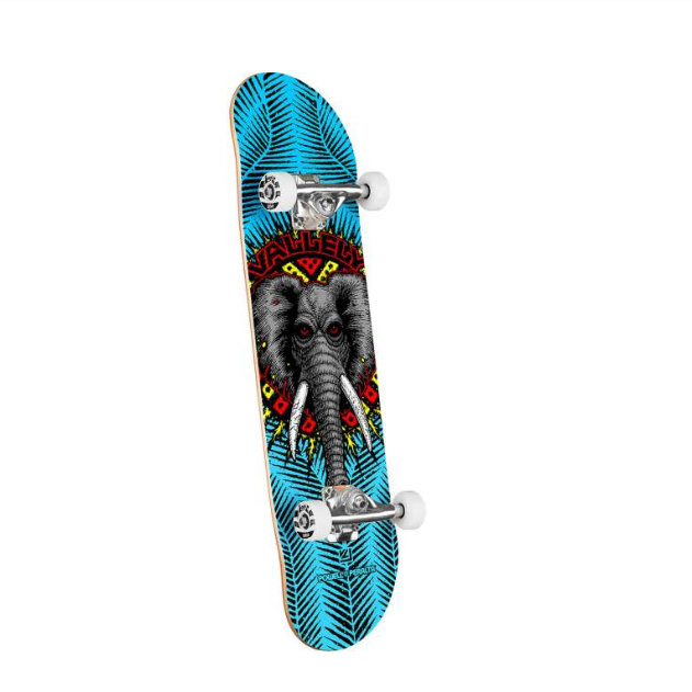 Powell Peralta Vallely Elephant Birch Complete Skateboard - Blue 8x31.45