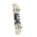 Powell Peralta Skull & Sword Birch Complete Skateboard - White/Metallic Gold 8x31.45