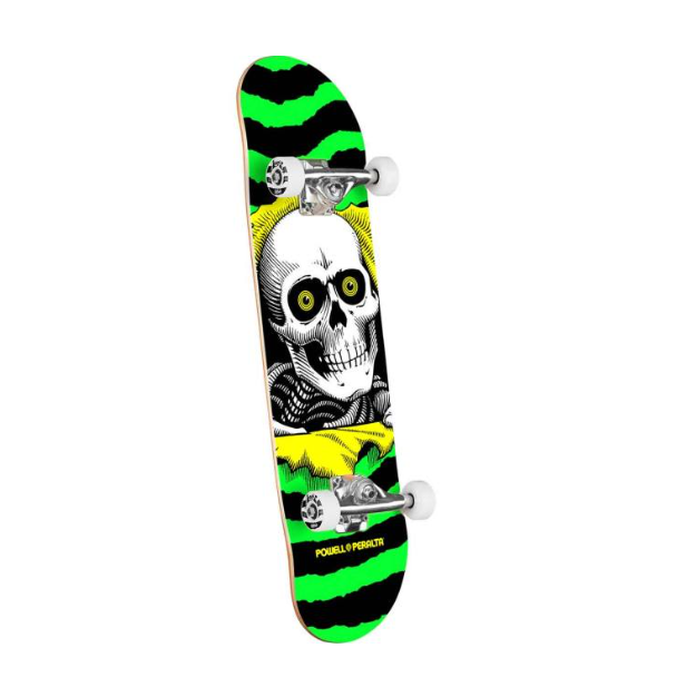 Powell Peralta Ripper Birch Complete Skateboard - Lime/Yellow 7.75x31.08