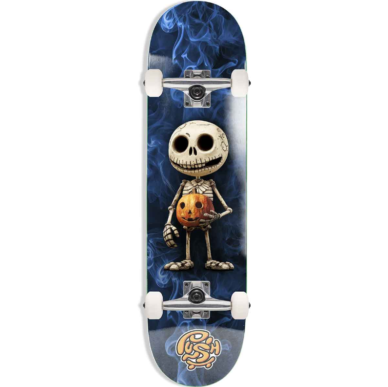 Push Smokey 1st Push Mini Complete Skateboard - Blue 7.25x29.2