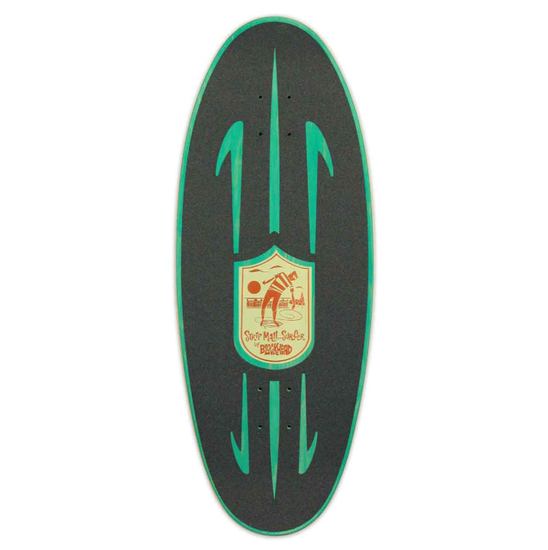 Blockhead Surfin¡¯ Bird Strip Mall Surfer Premium Complete Skateboard Kit - Blue 11x29