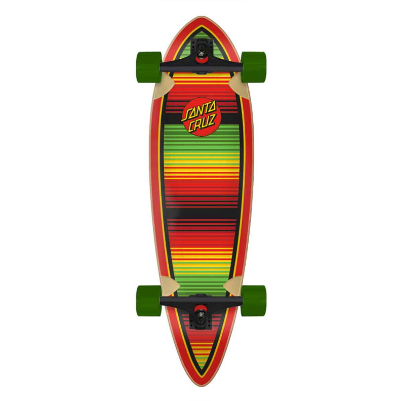 Santa Cruz Serape Dot Pintail Cruzer Longboard Complete - 9.2x33